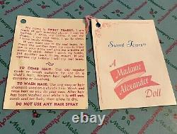 1965 Madame Alexander Sweet-tears Dark Hair Blue Eyes Original Box & Paper 3616