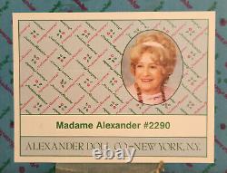 1985 Madame Alexander #2290 MADAME ALEXANDER Herself! 21 Doll Pink Gown