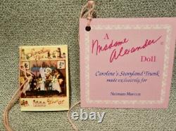 1993 Madame Alexander CAROLINE'S STORYLAND TRUNK MINT UNUSED & DOLL RESTRUNG