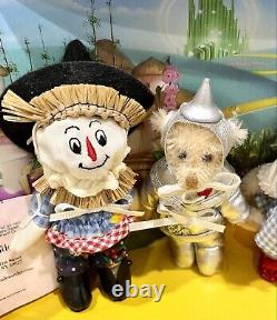 2002 Madame Alexander The Wizard of Oz! Miniature Plush Bear Set NIB Rare HTF