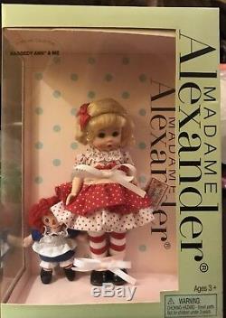 2006 Madame Alexander Storyland Collection Raggedy Ann & Me Dolls Nib