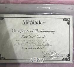 21 NEW YORK CISSY 26920 Madame Alexander In Box with Certificate Of Authenticity