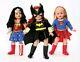 3 Madame Alexander Super Hero 18 Girl Dolls-Wonder Woman-Supergirl-Batgirl-NRFB