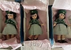 3 Rare 1992 Limited Edition In Boxes Girl Scout Dolls Madame Alexander