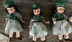 3 Rare 1992 Limited Edition In Boxes Girl Scout Dolls Madame Alexander