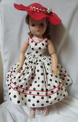 Alexander Cissy 1956 Dots w Red Rickrack Sun Dress Stitch by Stitch Replica