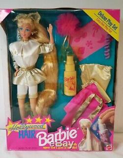 Barbie HOLLYWOOD HAIR BARBIE 1993 #10928 withhair mist Deluxe Play Set