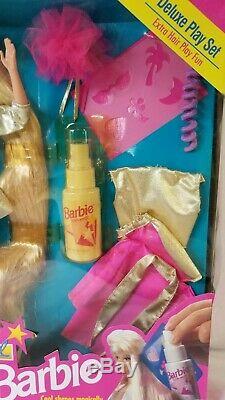 Barbie HOLLYWOOD HAIR BARBIE 1993 #10928 withhair mist Deluxe Play Set