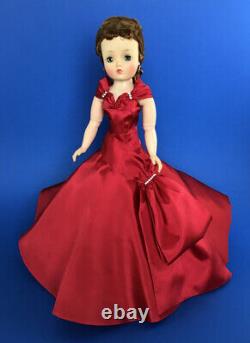 Beautiful Replica Cissy Doll Red Rhinestone Side Drape Gown (no doll)