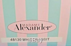 Brand New in Box MADAME ALEXANDER DOLL (8) #48130 White Rabbit with STAND