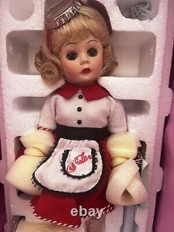 Coke Cola Madame Alexander Doll/ 1999 Car Hop 13' Doll WithStand Collectable & Box