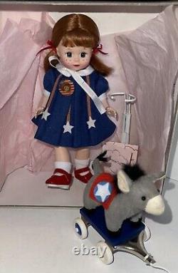 Democrats ON THE CAMPAIGN TRAIL MAGGIE Madame Alexander Doll & Donkey New In Box