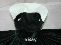 Dress of Vintage Black Polished Cotton with Hat Purse Slip Panties for Cissy