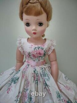 Gorgeous Rose Print Sundress & Slip For 20 Vintage Cissy DollDreams By