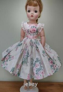 Gorgeous Rose Print Sundress & Slip For 20 Vintage Cissy DollDreams By