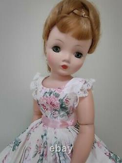 Gorgeous Rose Print Sundress & Slip For 20 Vintage Cissy DollDreams By