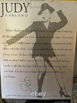 Judy Garland Madame Alexander Get Happy Doll NIB FAO Schwartz Mint