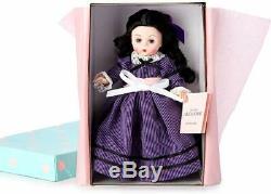 LITTLE WOMEN BETH 8 Madame Alexander Wendy Doll Black Hair Blue Eyes 75175 NEW