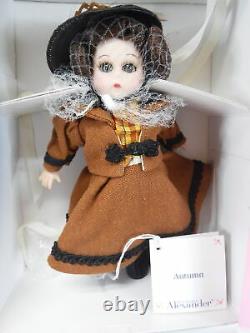 Lot of 4 Madame Alexander dolls Spring Summer Winter Autumn Fall Porcelain w box