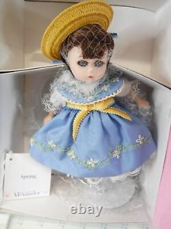 Lot of 4 Madame Alexander dolls Spring Summer Winter Autumn Fall Porcelain w box