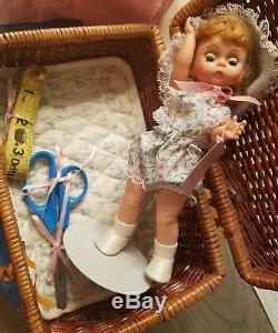 MADAME ALEXANDER 8 Doll Wendy Loves Learning To Sew New in Basket