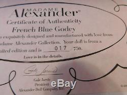 MIB Rare Madame Alexander French Blue Godey Victorian Collection 10 33565