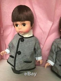 MIB THE BEATLES ROCK GROUP MADAME ALEXANDER 8 DOLLS, #22110, With 3 GUITARS