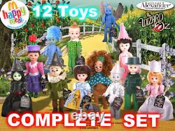 MIP SET 12 McDonald's 2008 MADAME ALEXANDER Doll WIZARD OF OZ Toy Dolls COMPLETE