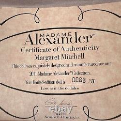 Madame Alexander 10 Doll 62090 Margaret Mitchell, NIB With Hat, Limited 83/350