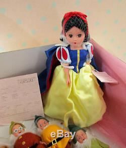 Madame Alexander 10 Snow White & Seven Dwarves Doll Set #35520 Rare Nib