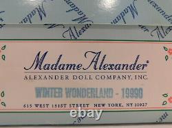 Madame Alexander 10 Winter Wonderland #19990 1999 Tag/stand Doty Awarded Nrfb