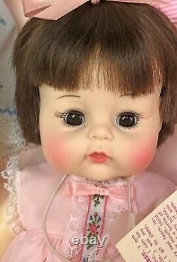 Madame Alexander 14 Sweet Tears Brunette Baby Doll 1982 with Layette NRFB #3678