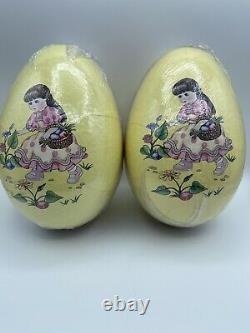 Madame Alexander 2007 Paper Mache Easter Egg with 8Doll, New, #46265