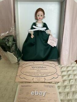 Madame Alexander 2008 Colonial Williamsburg 10 CLARA Doll #49195