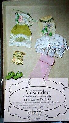 Madame Alexander 50th Anniver. Cissette 1920's doll trunk set withoutfits Ltd 500