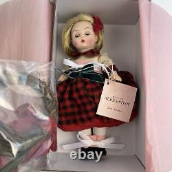 Madame Alexander 75145 Cabin Christmas 8 Doll 2018 Plaid Blonde Scarce NEW NIB