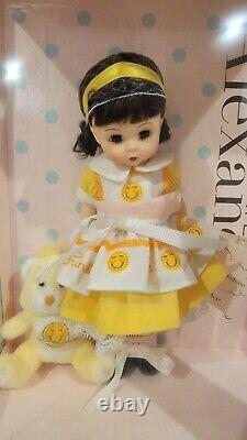 Madame Alexander 8 Brunette Doll with Funshine Care Bear Mini Plush NIB #44002