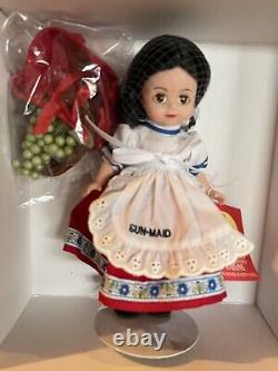 Madame Alexander 8 Doll 26190 Sun-Maid Raisin Girl, NIB