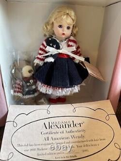 Madame Alexander 8 Doll 35600 All American Wendy, NIB