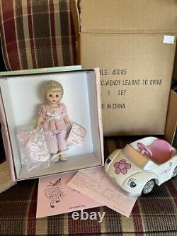 Madame Alexander 8 Doll 46085 Wendy Learns To Drive WithCar, NIB