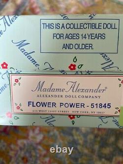 Madame Alexander 8 Doll FLOWER POWER #51845, Dated 2010, Excellent NIB