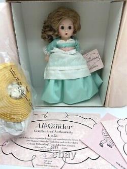 Madame Alexander 8 Doll Lydia Colonial Williamsburg Exclusive, COA, New in Box