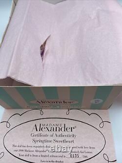 Madame Alexander 8 Doll Springtime Sweetheart #48830, Lenox Excl. COA, L. E. 500