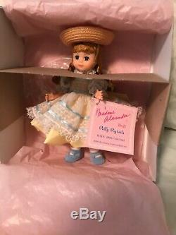 Madame Alexander 8 MADC 1990 Club Doll, Polly Pigtails, NIB Never Displayed