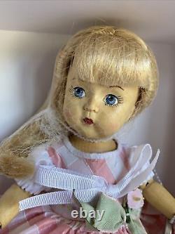 Madame Alexander 8 Wooden Wendy Fully Wood Jointed Doll NIB LE 321/750