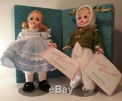 Madame Alexander Alice in Wonderland & White Rabbit 8 doll NIB new box hang tag