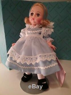 Madame Alexander Alice in Wonderland & White Rabbit 8 doll NIB new box hang tag