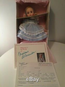 Madame Alexander Alice in Wonderland & White Rabbit 8 doll NIB new box hang tag