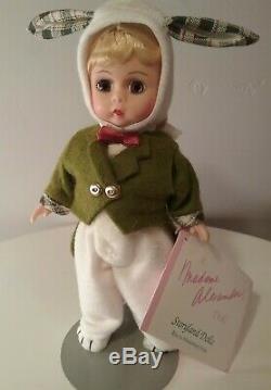 Madame Alexander Alice in Wonderland & White Rabbit 8 doll NIB new box hang tag