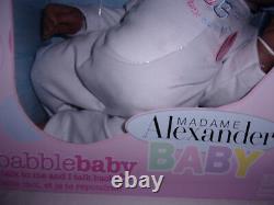 Madame Alexander Babble Baby Talking Realistic Baby Doll Ethnic Toy